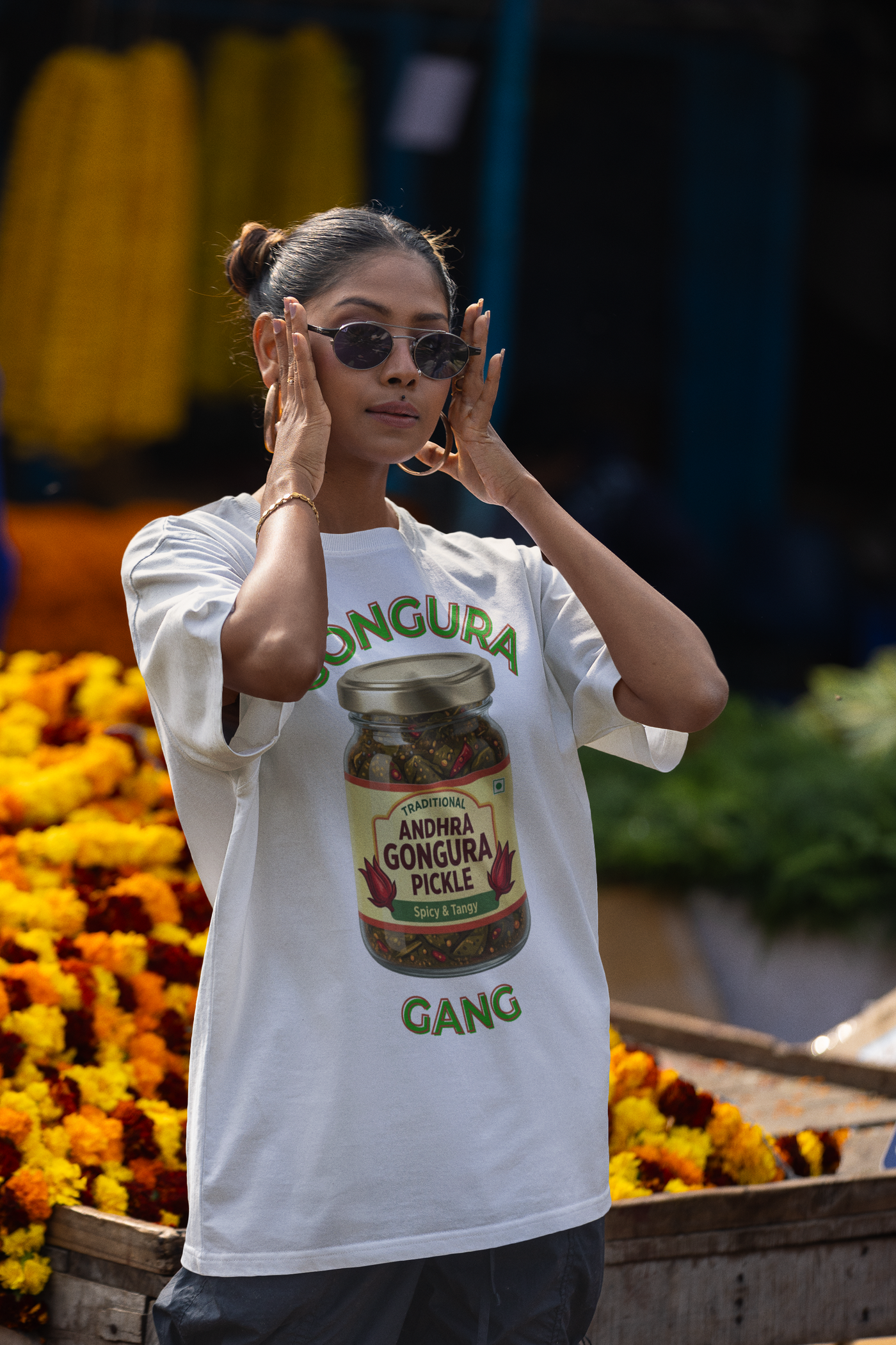 Gongura Gang — Andhra Food Tee — Premium Heavyweight