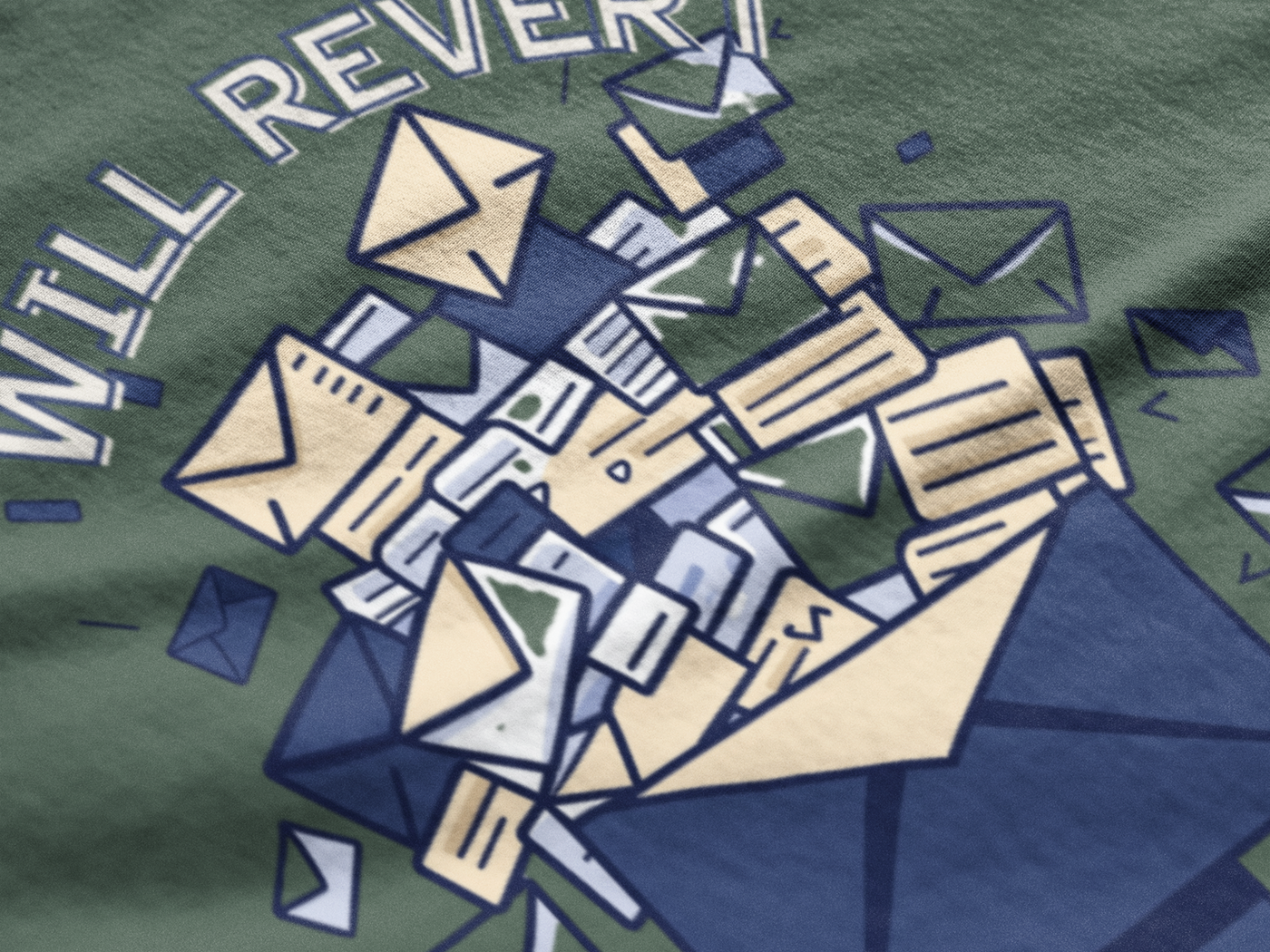 Will Revert by EOD — Corporate Lie Detector Tee — Premium Heavyweight