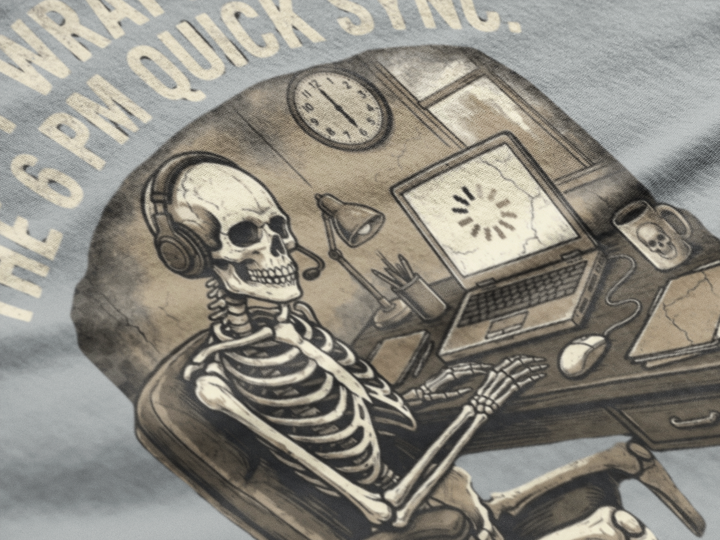 Just Wrapping Up The 6 PM Quick Sync — Graphic Tee