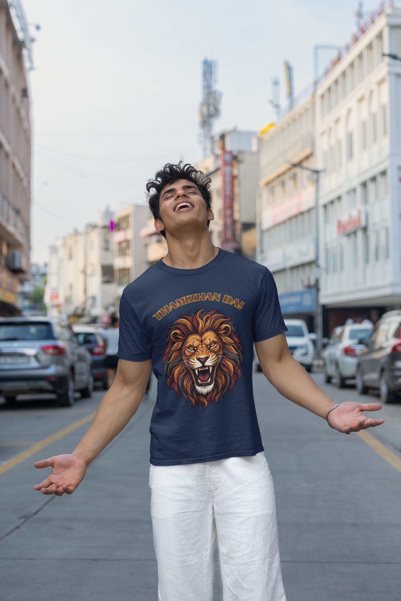 Thamizhan Da — The Tamil Pride Tee — Premium Heavyweight