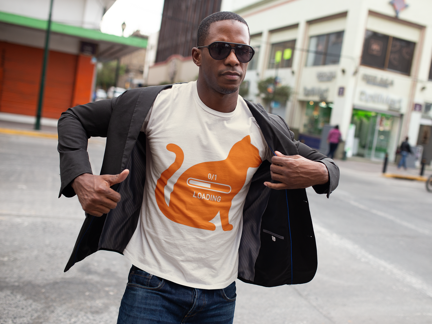 Cat Loading 0/1 — Graphic Tee