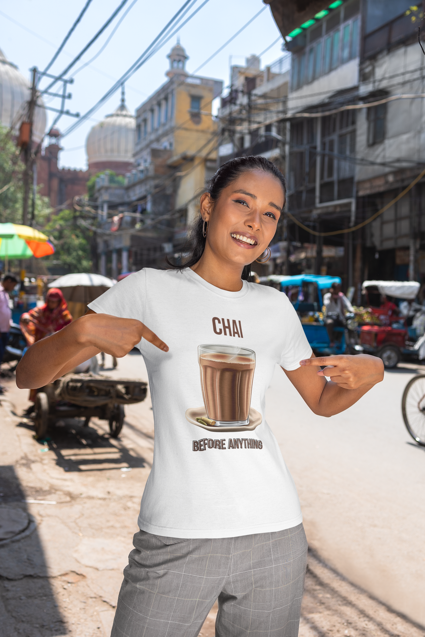 Chai Before Anything — The Morning Ritual Tee — Premium Heavyweight