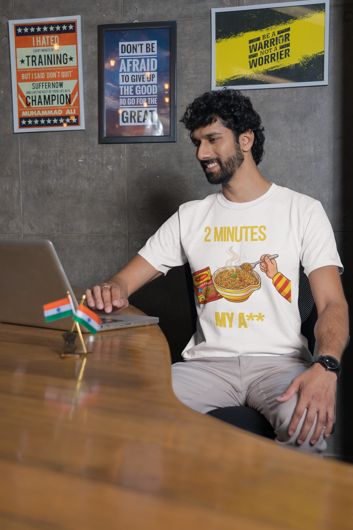 Maggi 2 Minutes — The Honest Cooking Time Tee — Premium Heavyweight