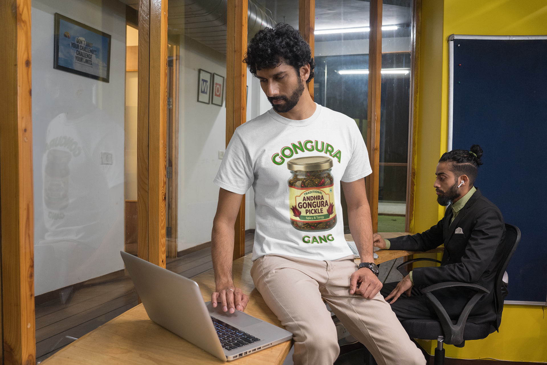Gongura Gang — Andhra Food Tee — Premium Heavyweight