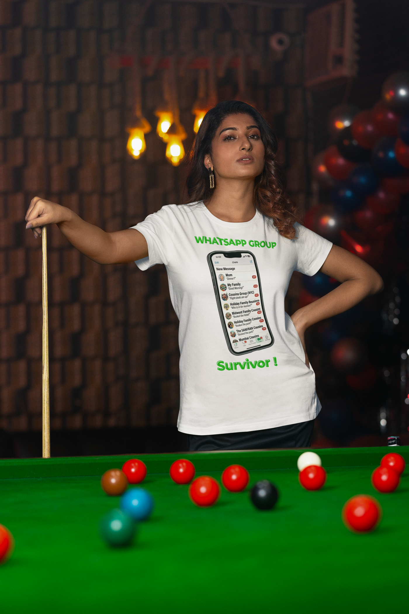 Family WhatsApp Survivor — The 2,847 Unread Tee — Premium Heavyweight
